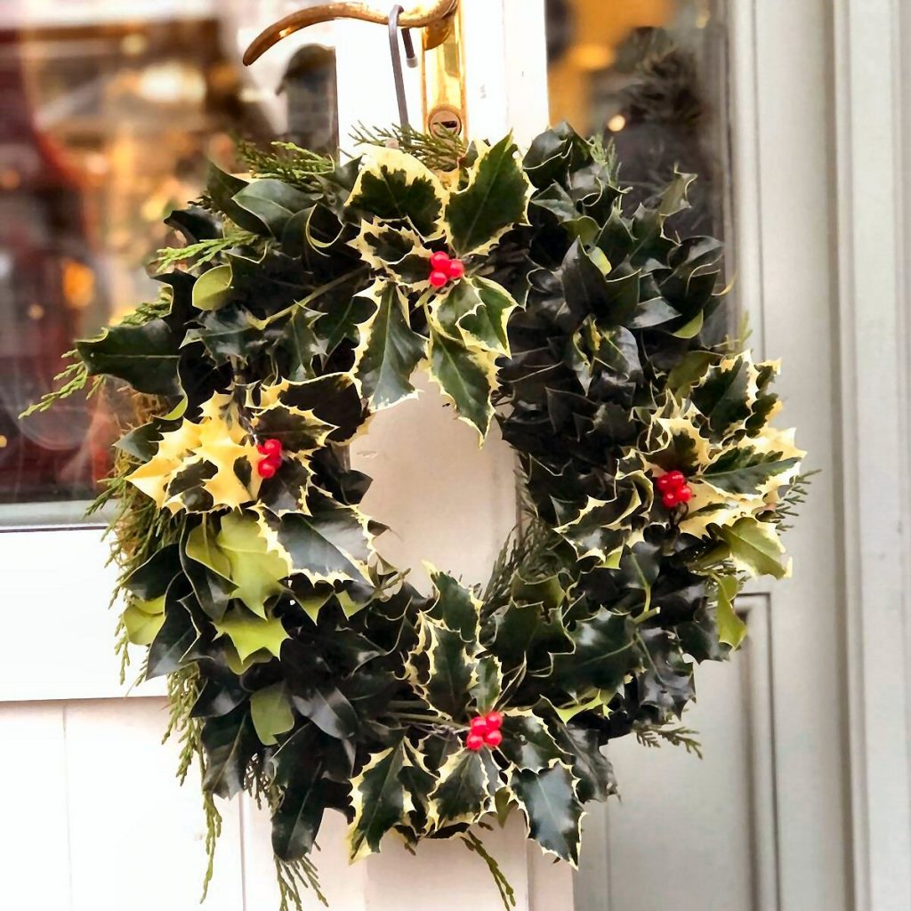 Fresh Festive Holly Wreath Birstall Garden Centre